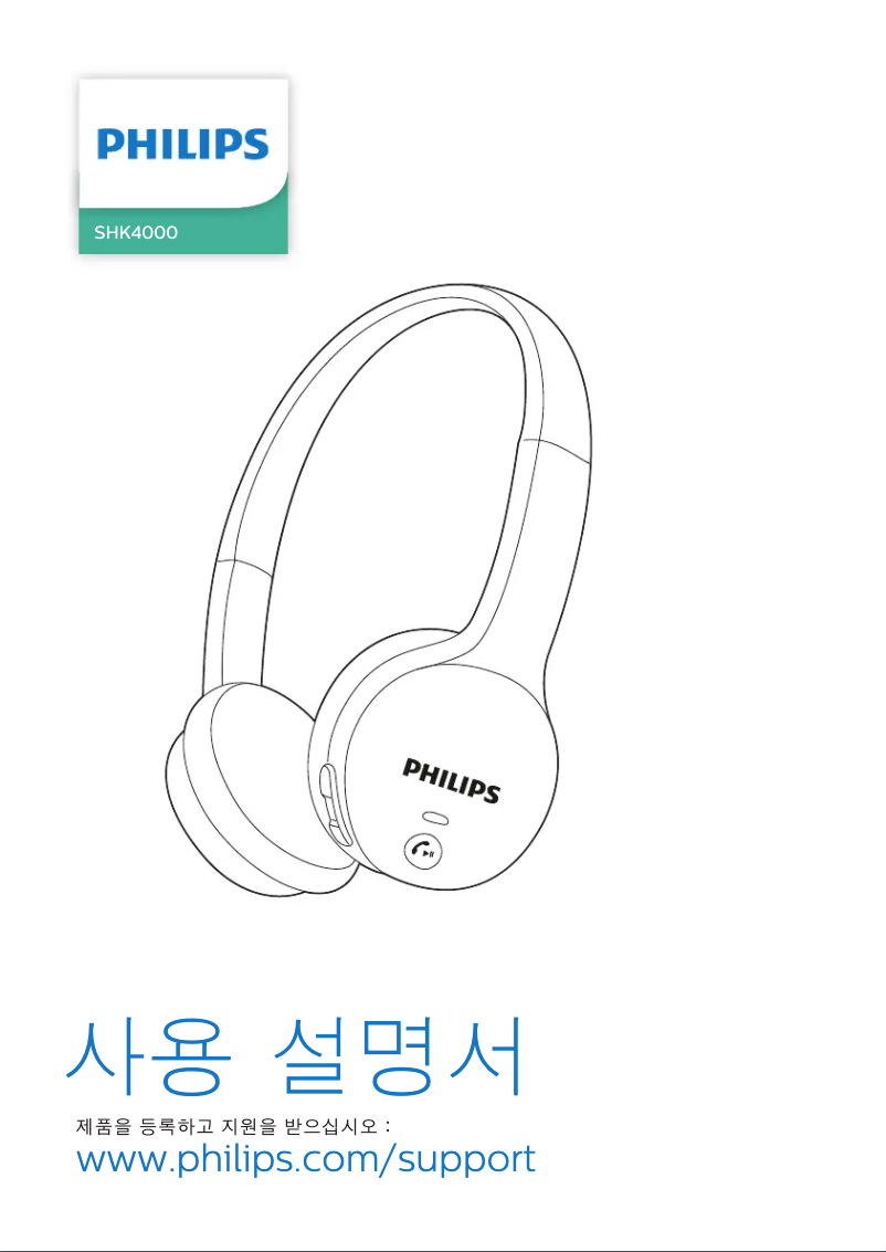 Page n°1 - Manuel utilisateur Philips SHK4000PP