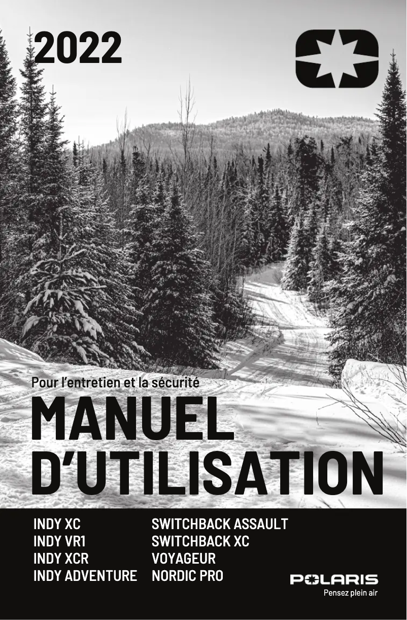 Página 1 del manual Manual de usuario Polaris 850 Indy XC 129 (2022)