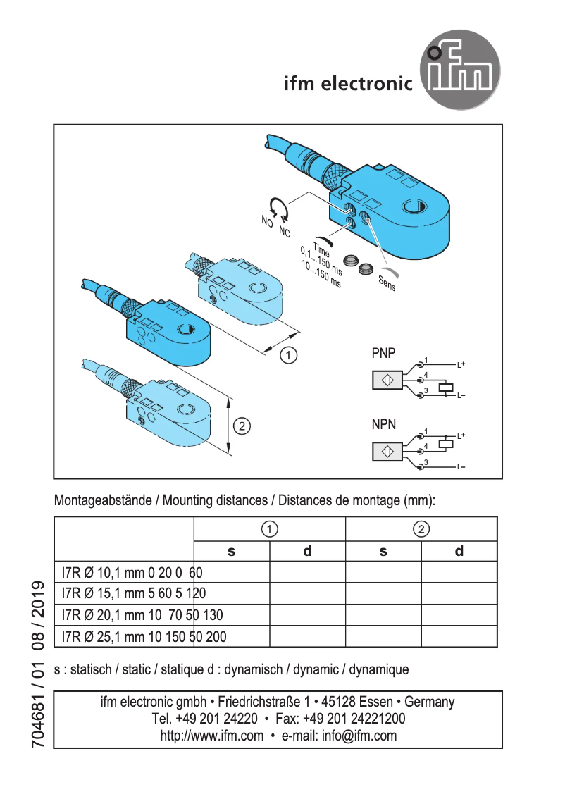 Página 1 del manual Manual de usuario IFM I7R203