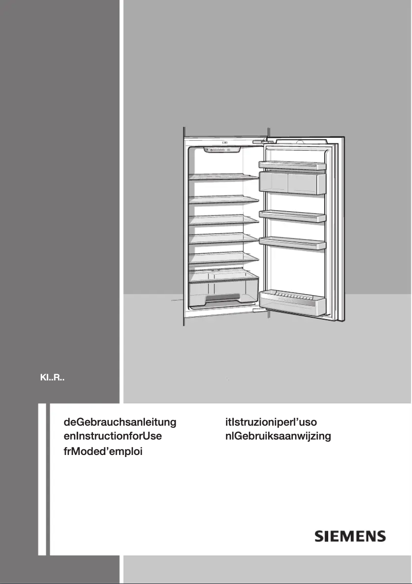 Page 1 de la notice Manuel utilisateur Siemens KI18RE50
