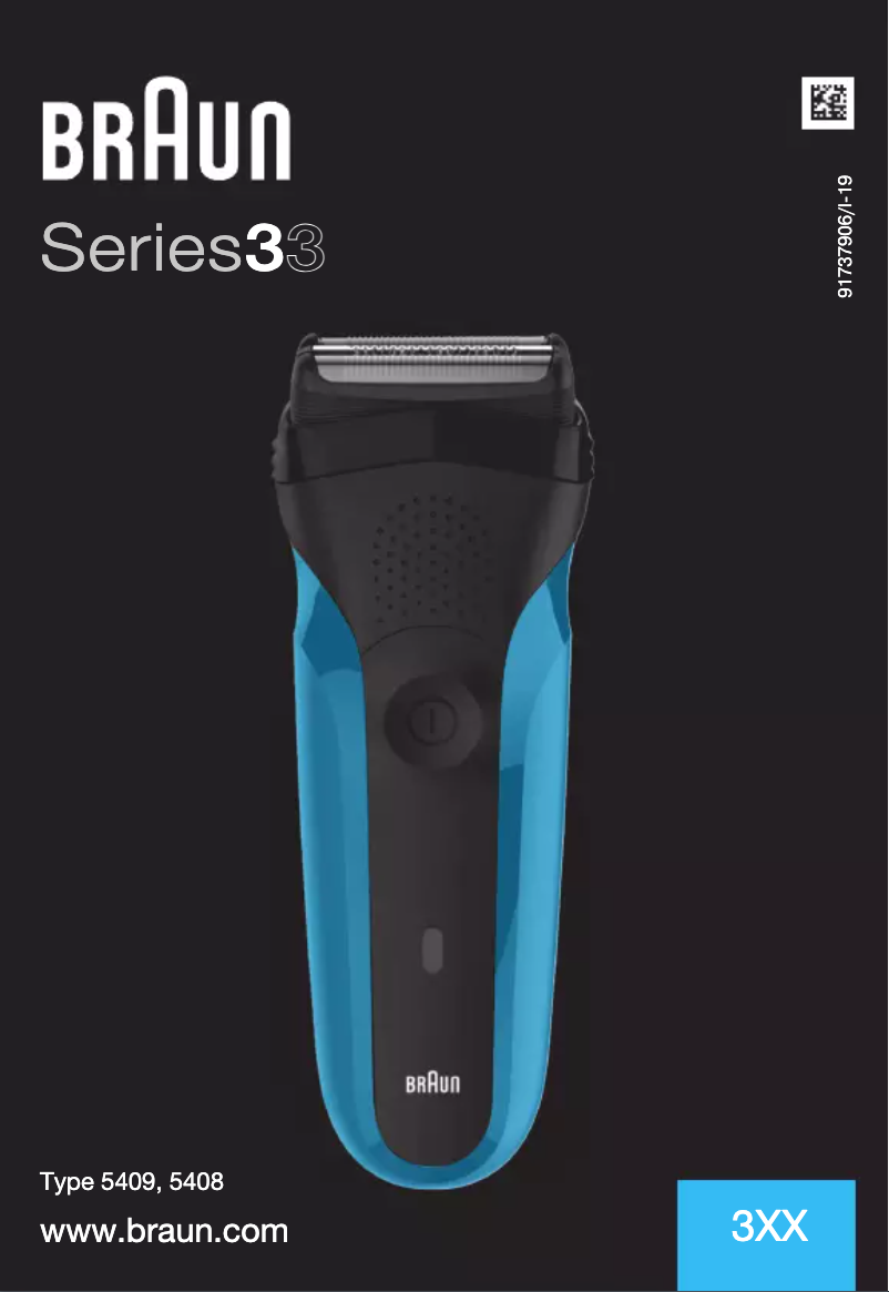 Page 1 de la notice Manuel utilisateur Braun Series 3 310
