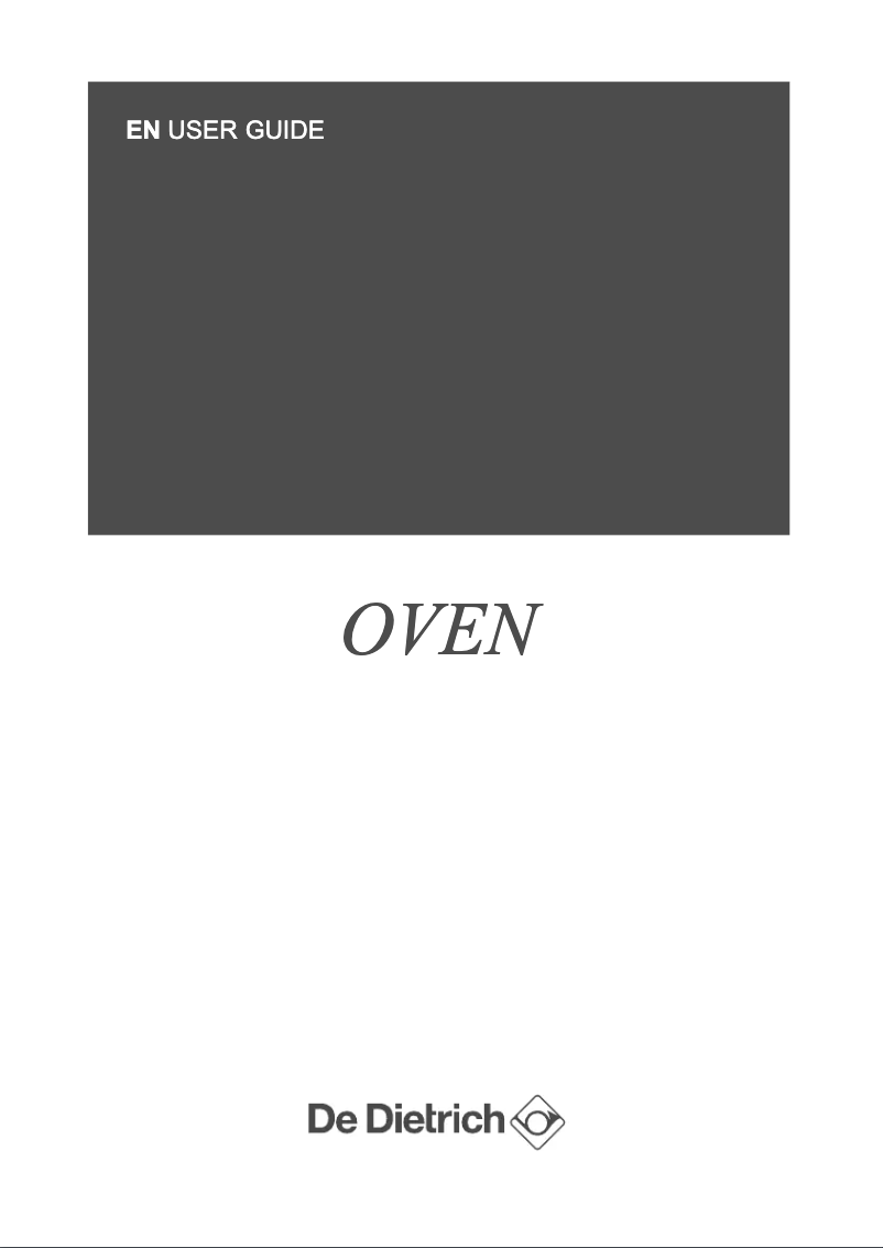 Page 1 de la notice Manuel utilisateur De Dietrich DOP7785A