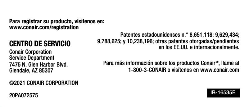 Página 1 del manual Manual de usuario Conair CR510R