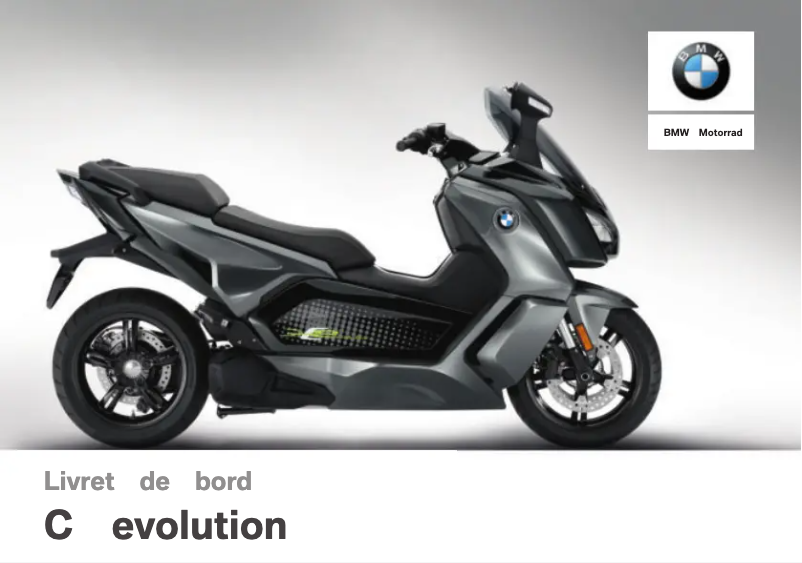 Page 1 of the manual User Manual BMW C evolution (2018)
