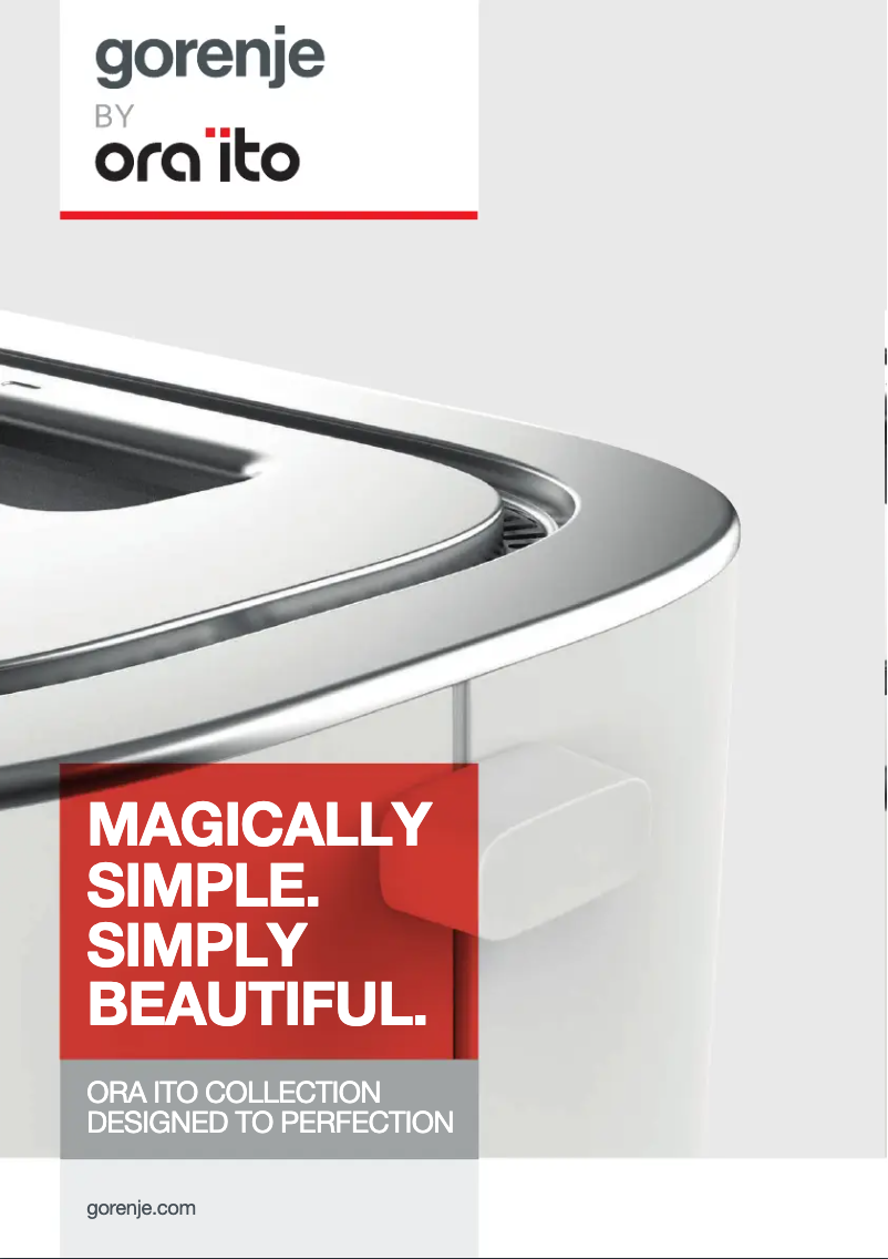 Page 1 de la notice Brochure Gorenje K15ORAB