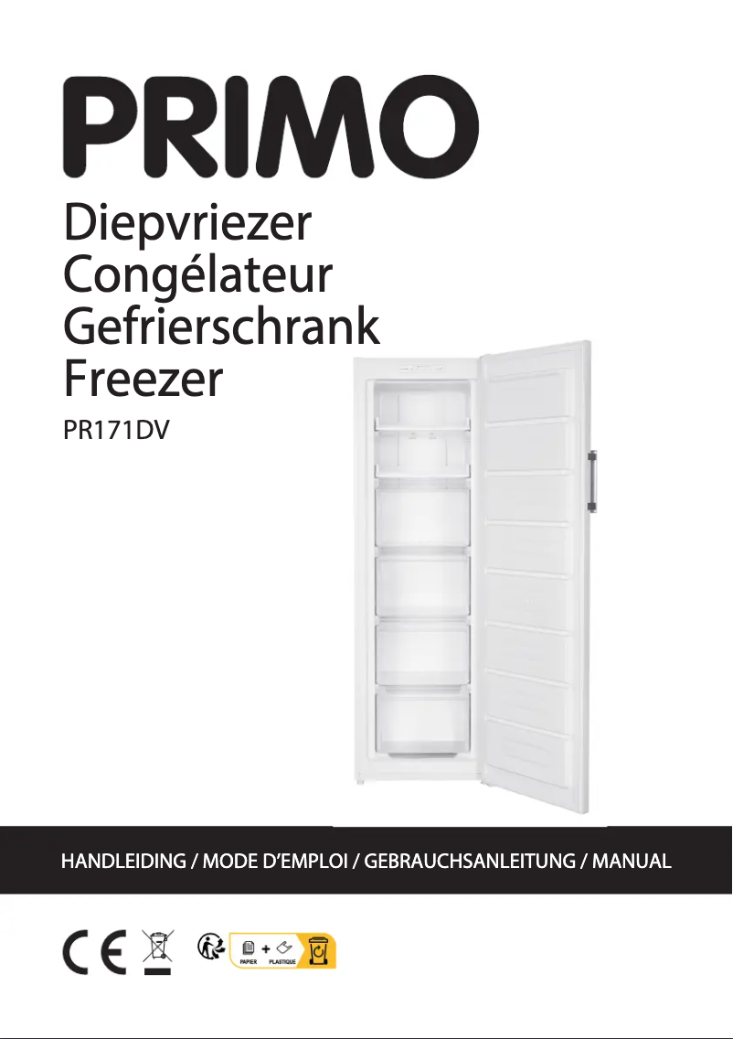 Page 1 de la notice Manuel utilisateur Primo PR171DV