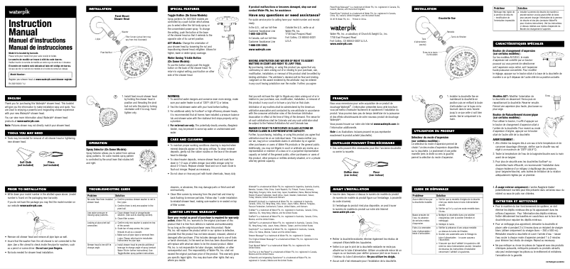 Page 1 de la notice Manuel utilisateur Waterpik SM-421