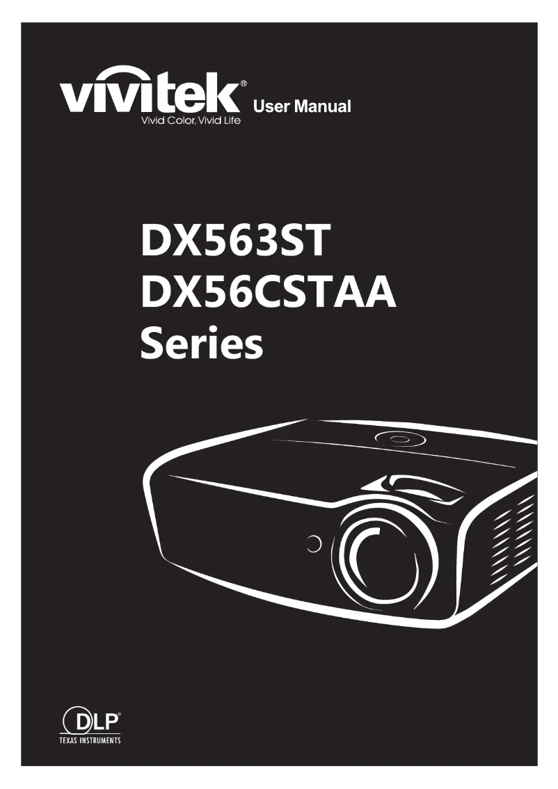 Página 1 del manual Manual de usuario Vivitek DX563ST