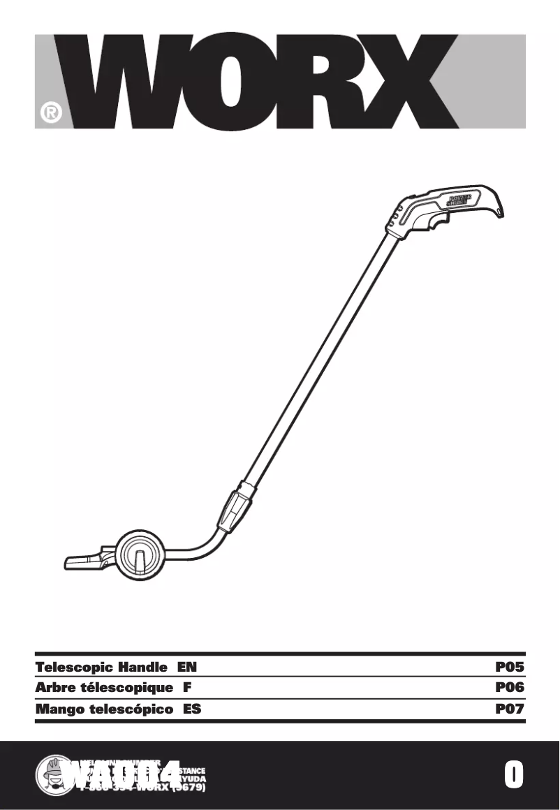 Page 1 de la notice Manuel utilisateur Worx WA0040