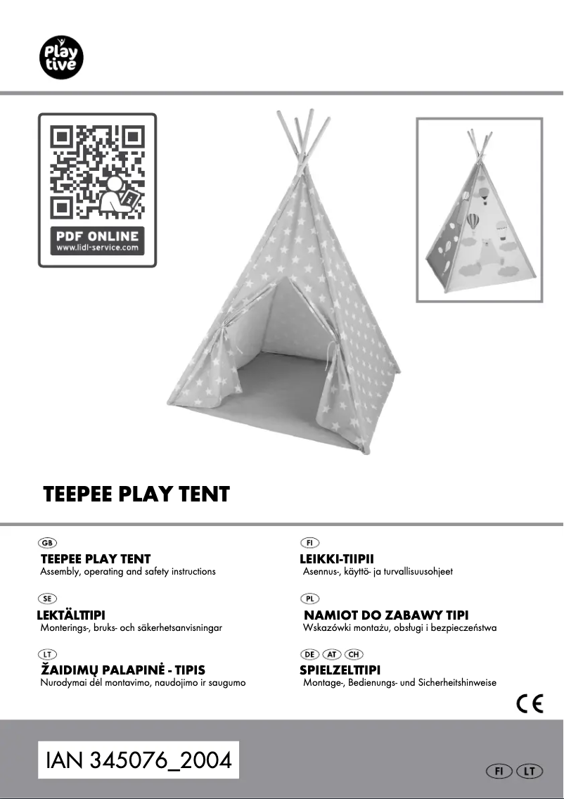 Página 1 del manual Manual de usuario Playtive HG06873A