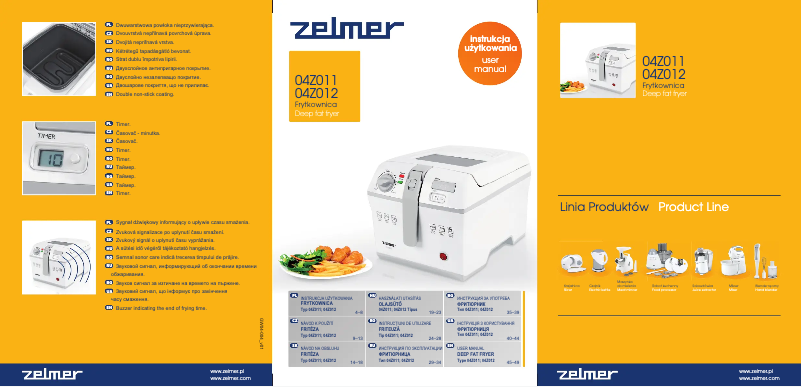 Page 1 de la notice Manuel utilisateur Zelmer 04Z011