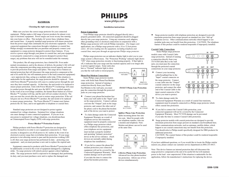 Página 1 del manual Manual de usuario Philips SPP3211WA