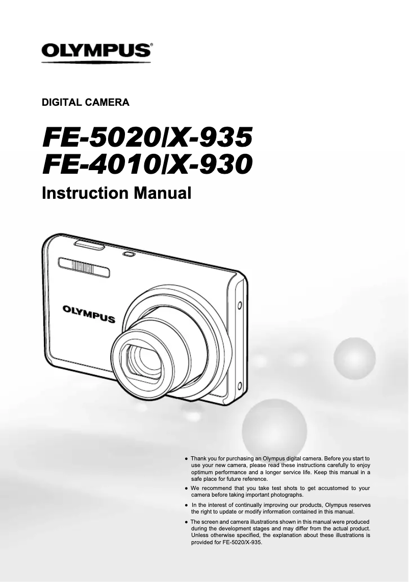 Página 1 del manual Manual de usuario Olympus X-930