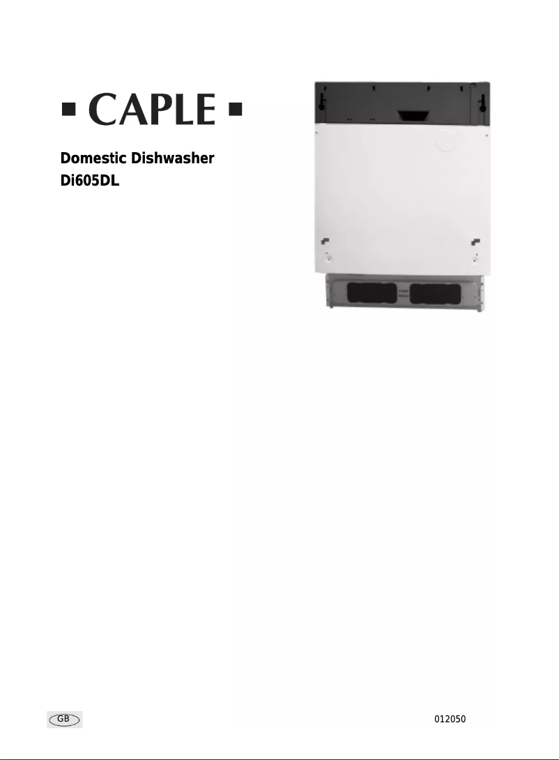 Page 1 of the manual User Manual Caple Di605DL