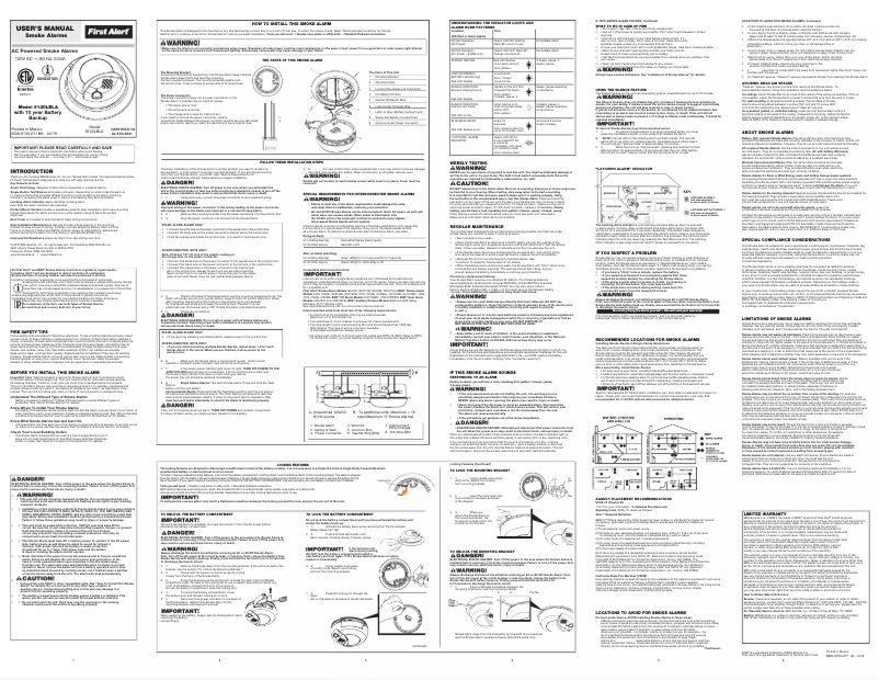 Página 1 del manual Manual de usuario BRK 9120LBLA