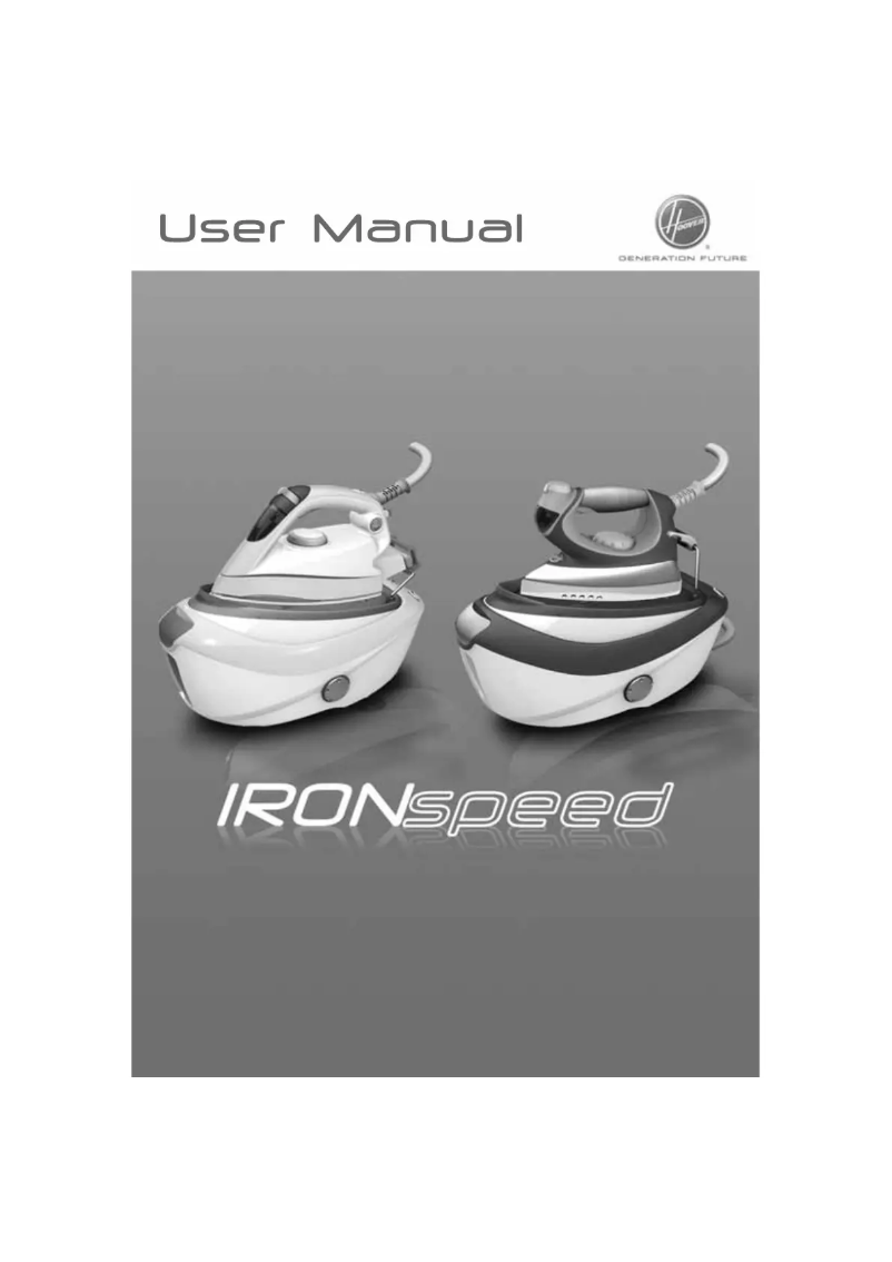 Page 1 of the manual User Manual Hoover IronSpeed SFD4102021