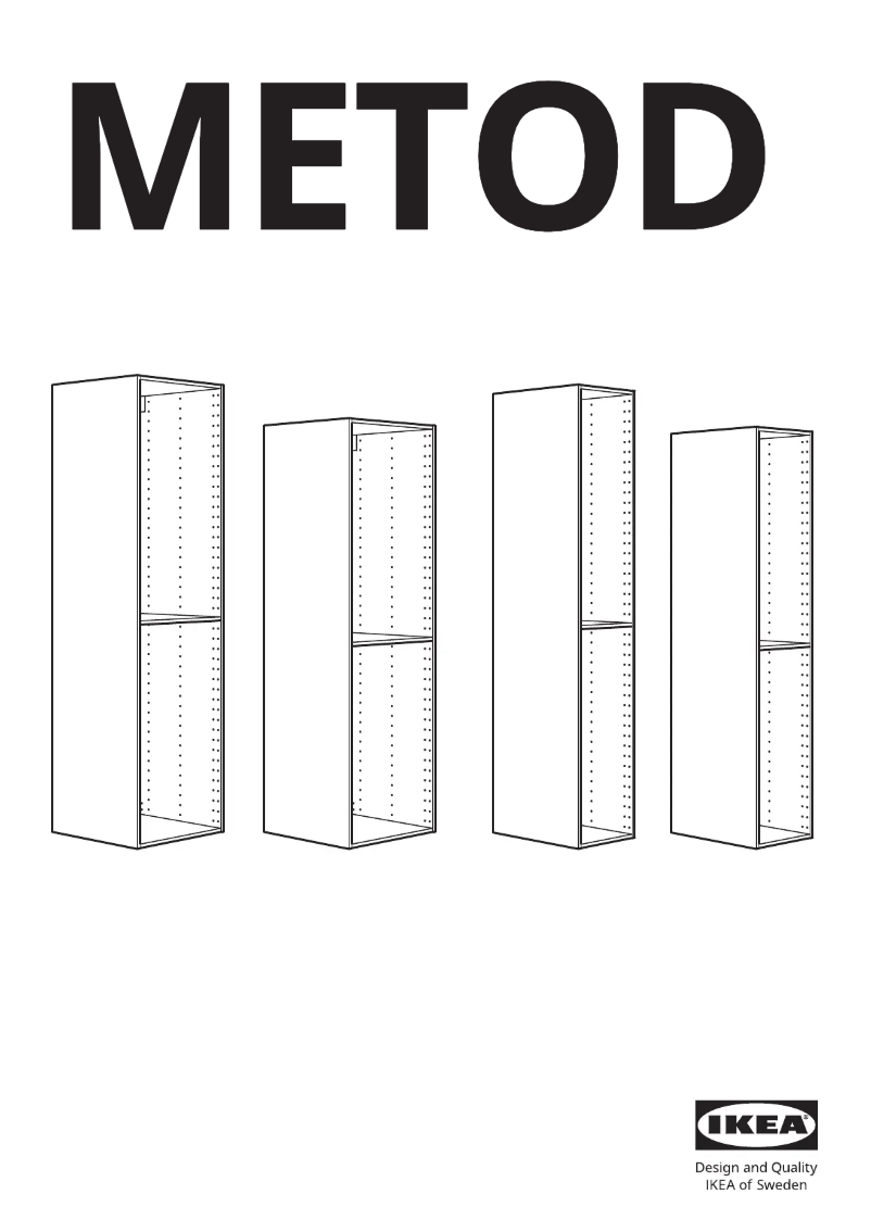 Page 1 de la notice Manuel utilisateur Ikea METOD 602.125.65