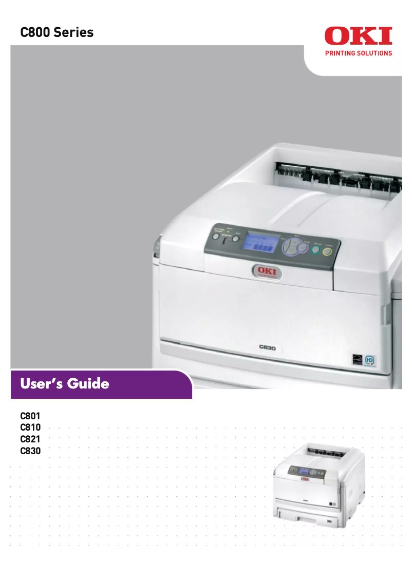 Página 1 del manual Manual de usuario OKI C800