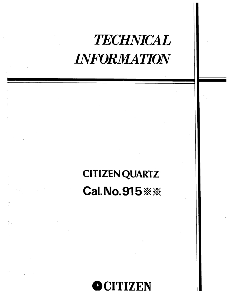 Page 1 de la notice Manuel utilisateur Citizen CAL 9150