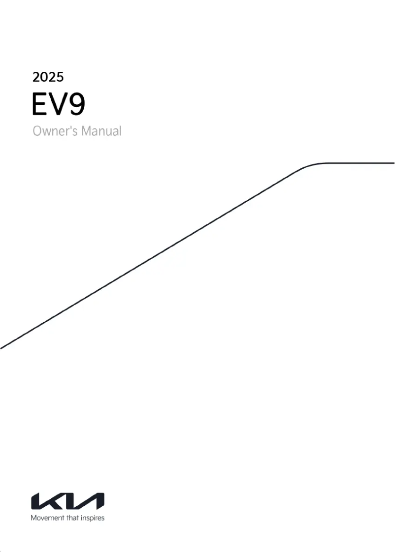 Página 1 del manual Manual de usuario Kia EV9 (2024)