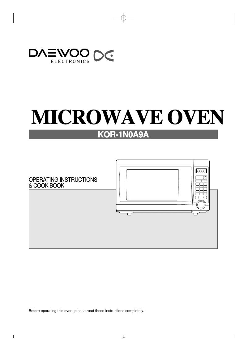 Page 1 de la notice Manuel utilisateur Daewoo KOR-1N0A9A
