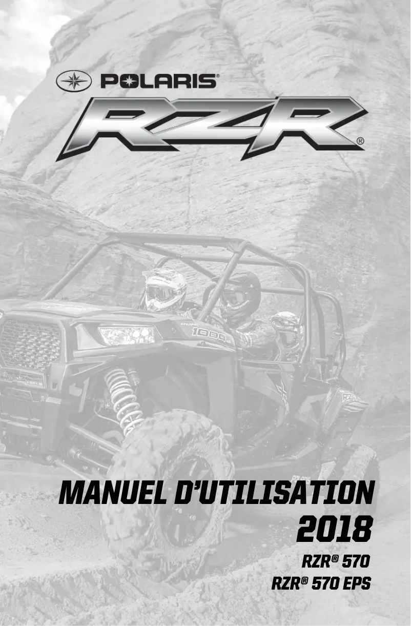 Page 1 de la notice Manuel utilisateur Polaris RZR 570 (2018)
