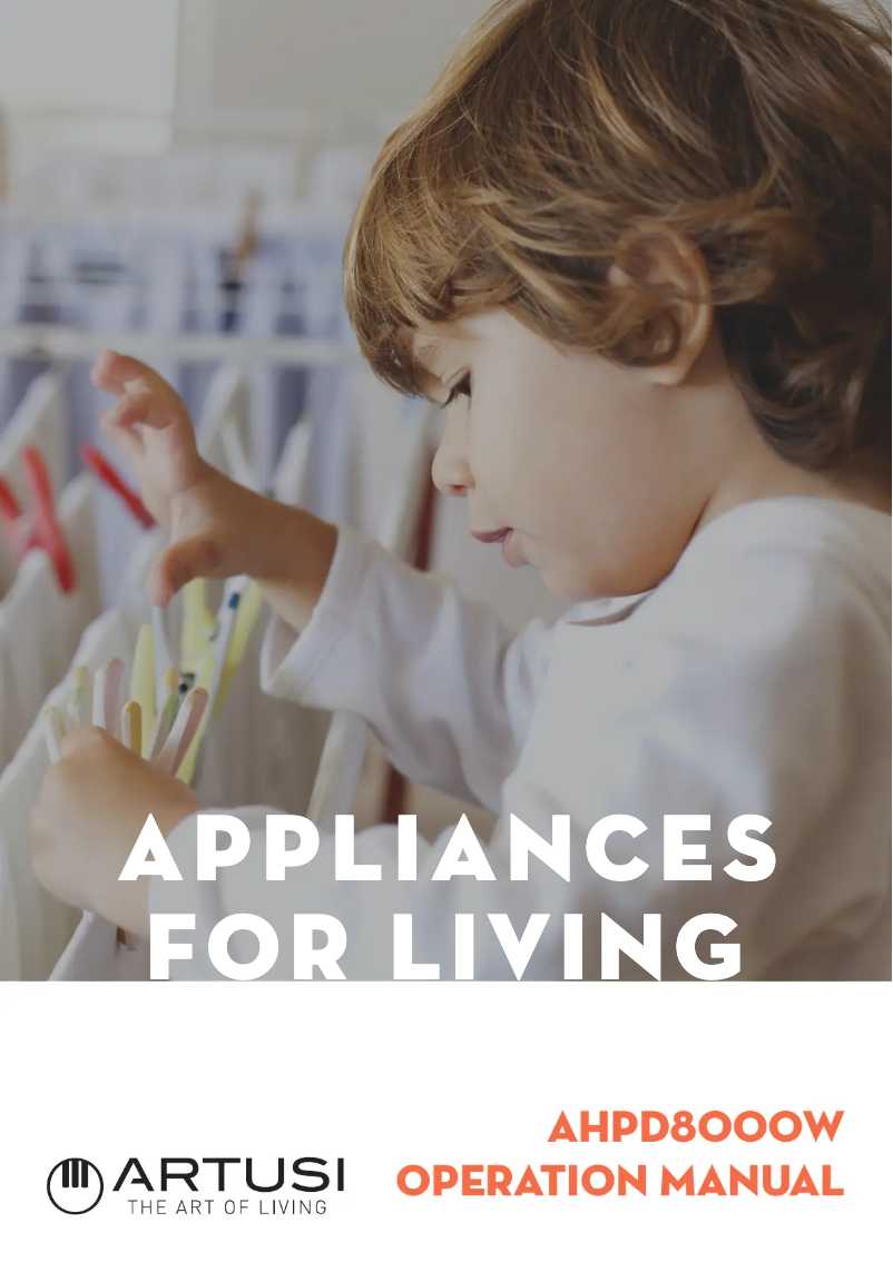 Page 1 of the manual User Manual Artusi AHPD8000W