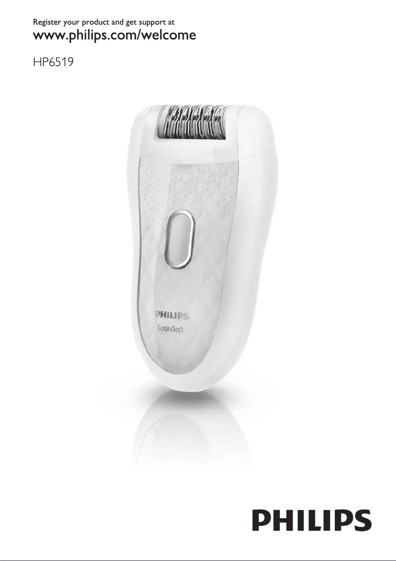 Page n°1 - Manuel utilisateur Philips SatinSoft HP6519