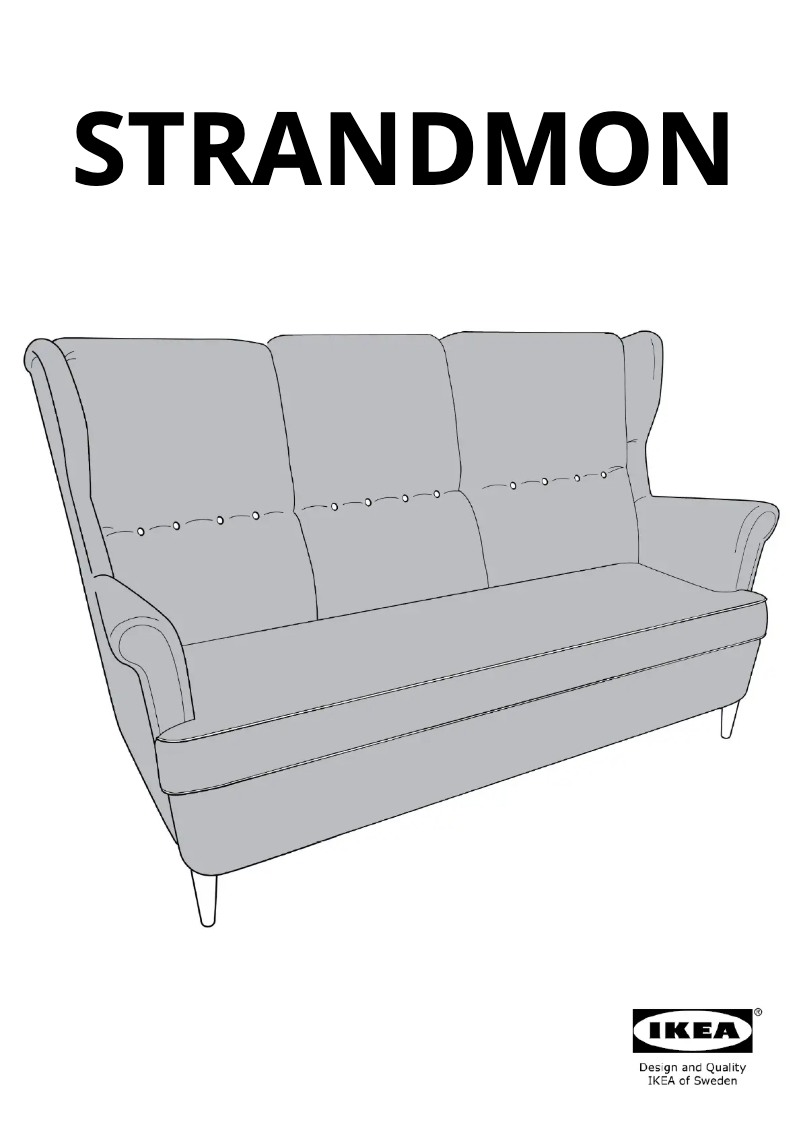 Page 1 de la notice Manuel utilisateur Ikea STRANDMON 003.254.43