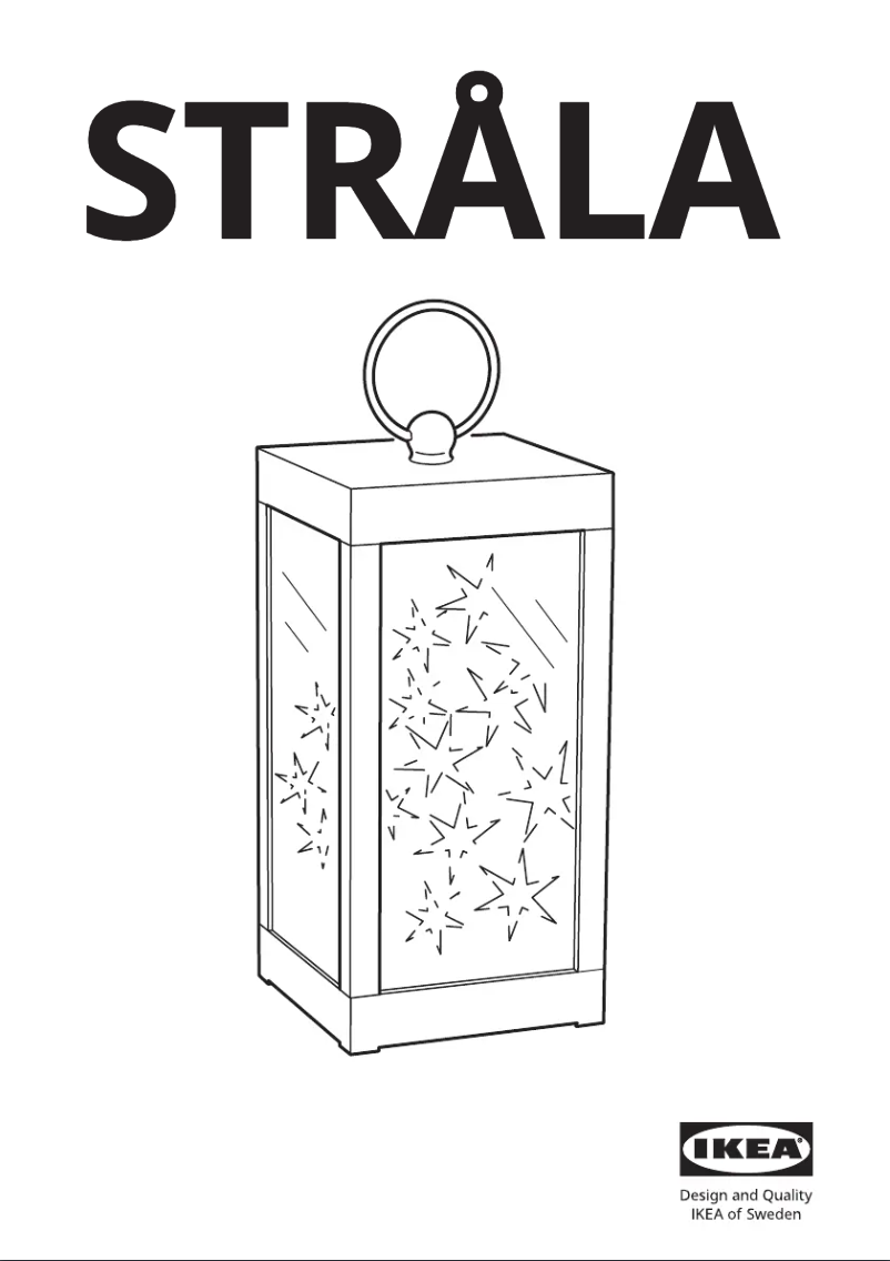 Page 1 de la notice Manuel utilisateur Ikea STRÅLA 605.633.46