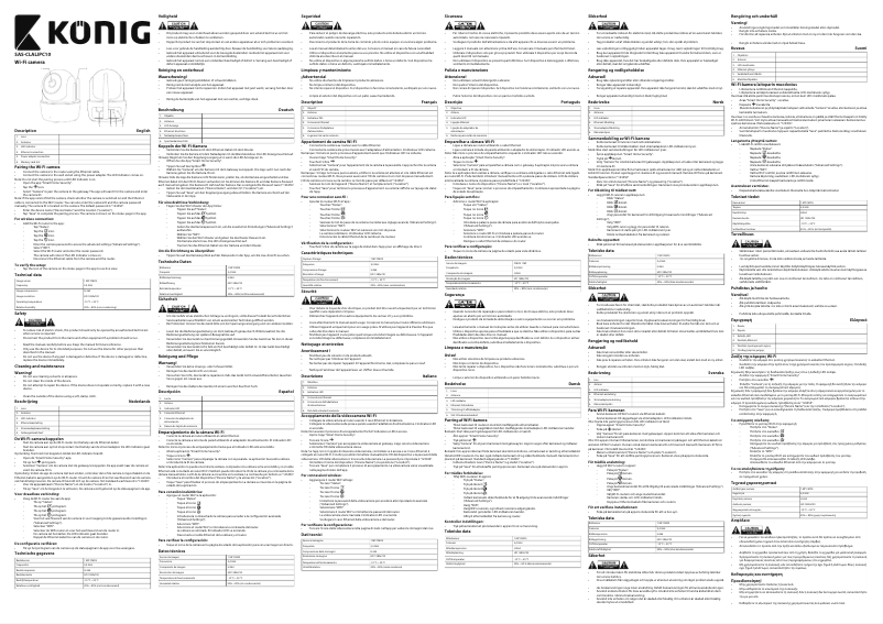 Page 1 de la notice Manuel utilisateur Konig SAS-CLALIPC10