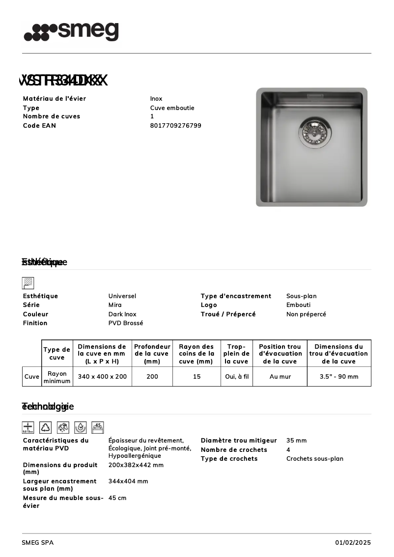 Página 1 del manual Manual de usuario Smeg VSTR34DKX