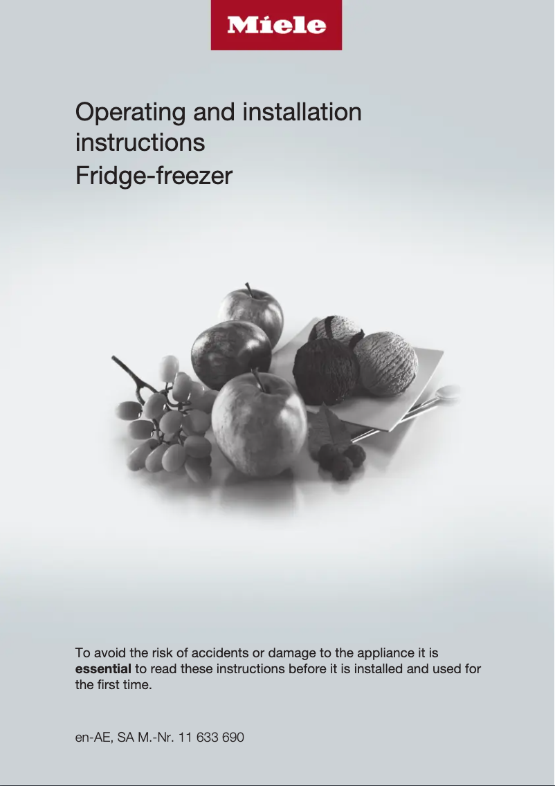 Página 1 del manual Manual de usuario Miele KF 2911 Vi