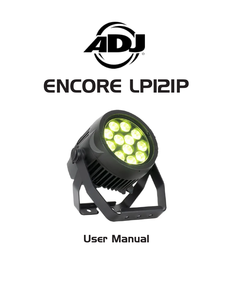 Page 1 de la notice Manuel utilisateur Adj Encore LP12IP
