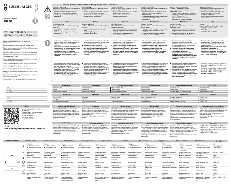 Page 1 de la notice Manuel utilisateur Busch-Jaeger 2CKA006410A0397