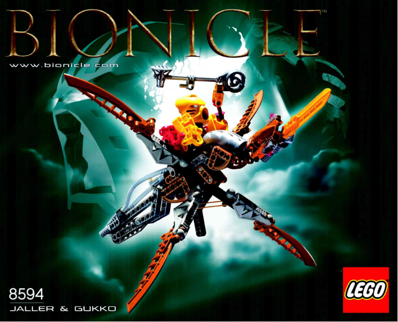 Page 1 de la notice Manuel utilisateur Lego Bionicle 8594