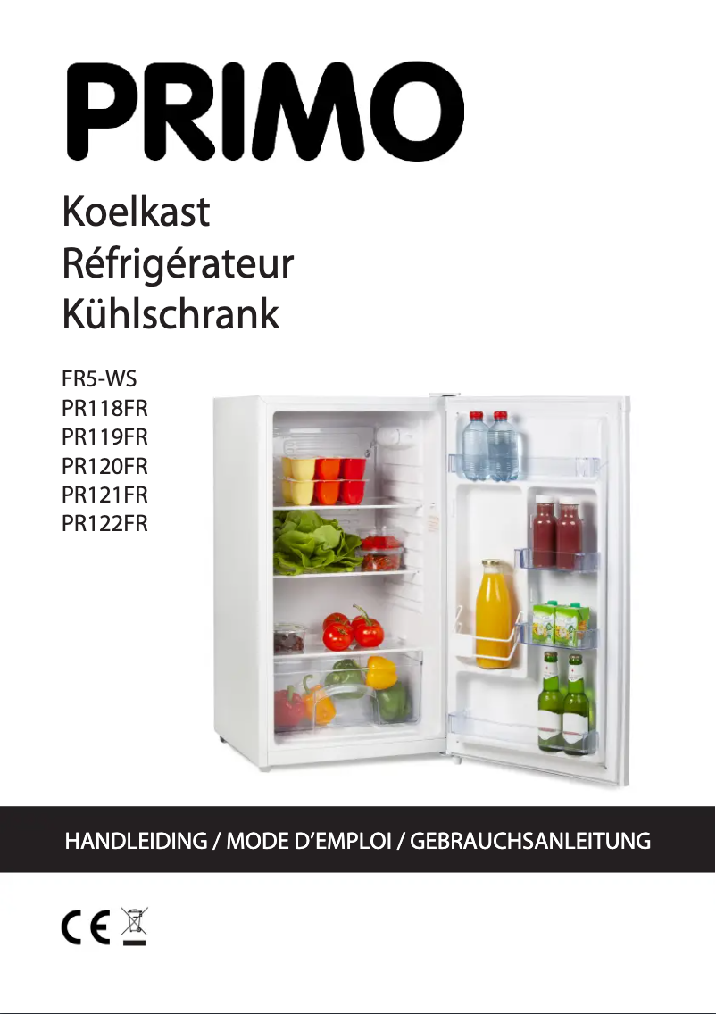 Page 1 de la notice Manuel utilisateur Primo PR119FR