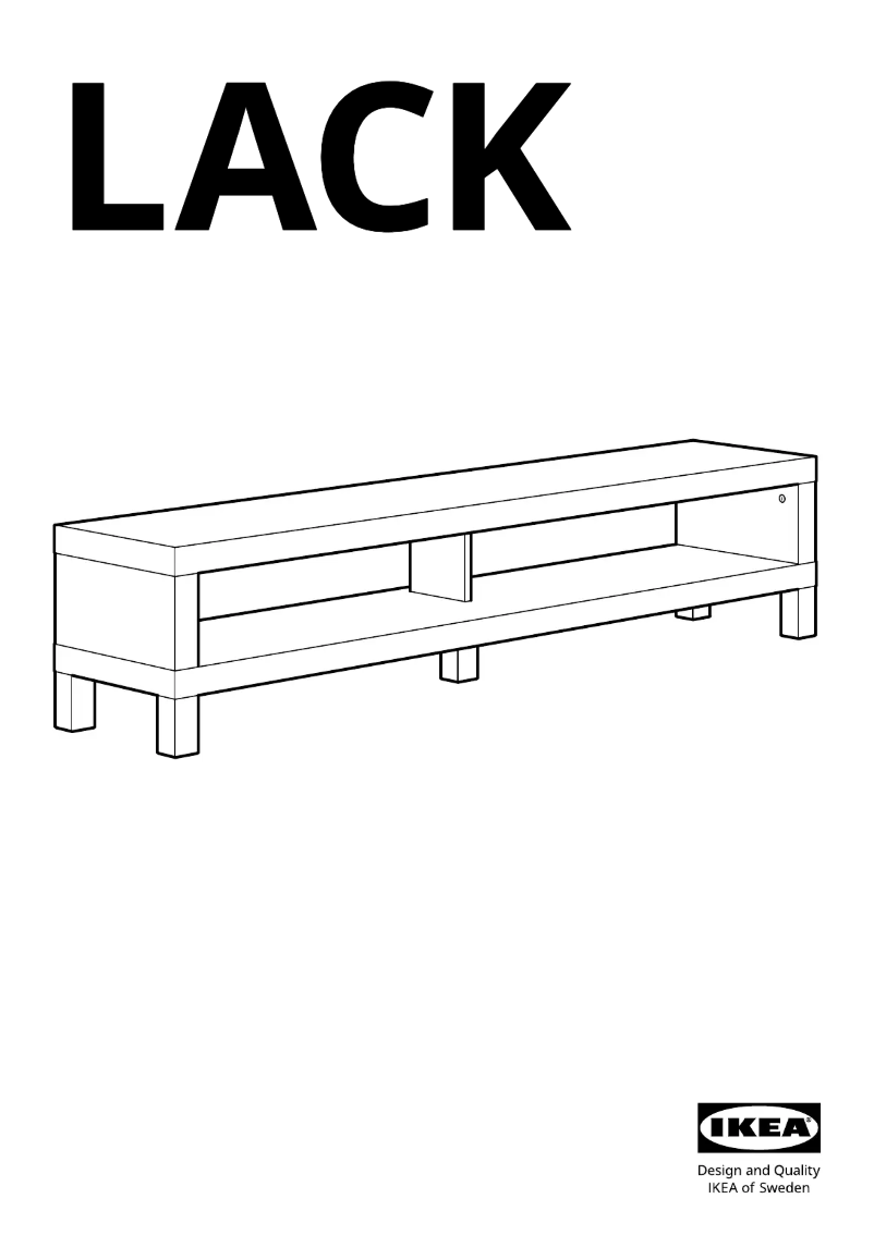 Page 1 de la notice Manuel utilisateur Ikea LACK 405.660.63