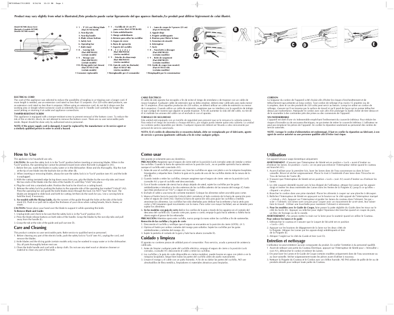 Page 1 de la notice Manuel utilisateur Black & Decker EK800