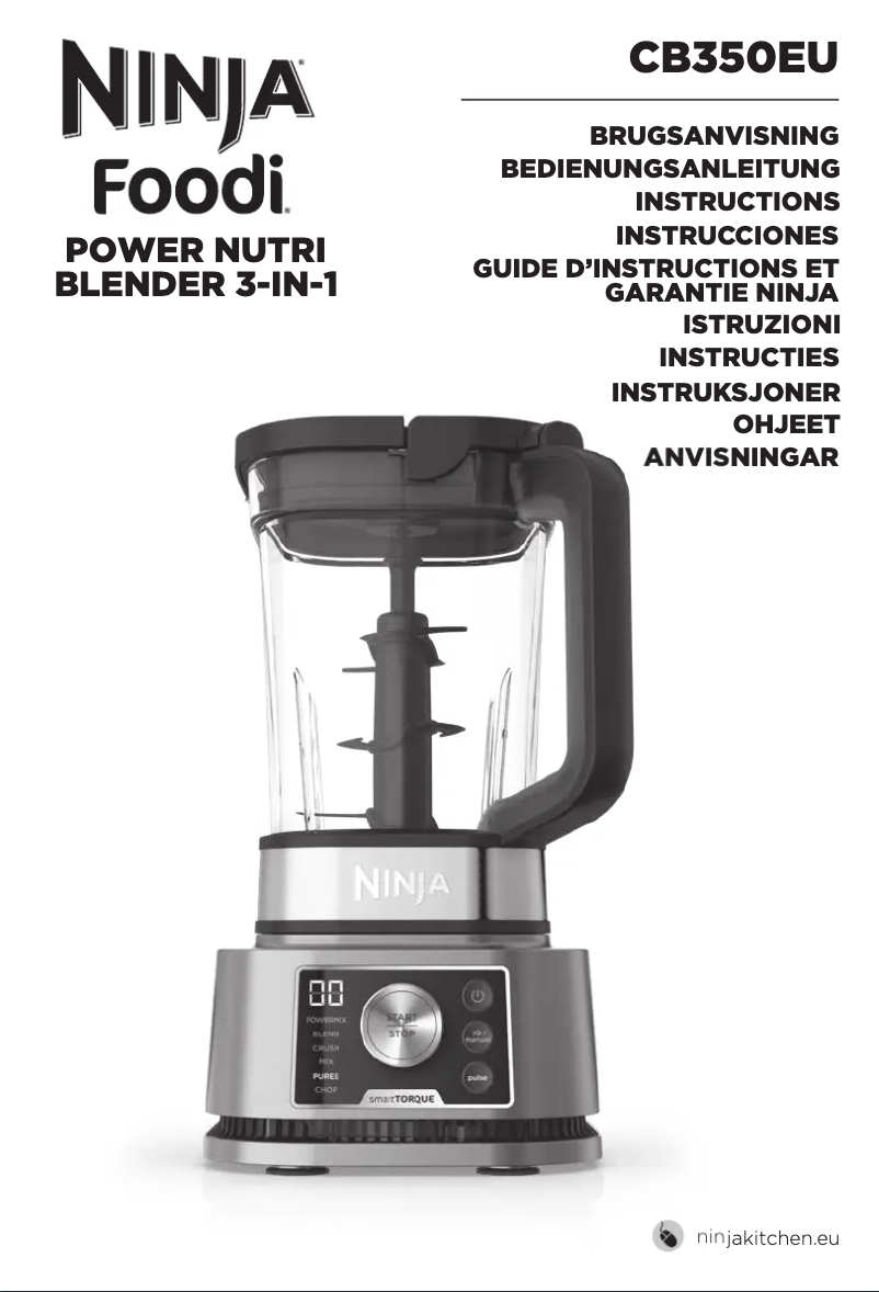 Page 1 de la notice Manuel utilisateur Ninja Foodi Power Nutri 3-in-1 CB350EU
