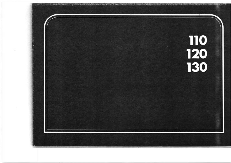 Page 1 de la notice Manuel utilisateur Elna 110