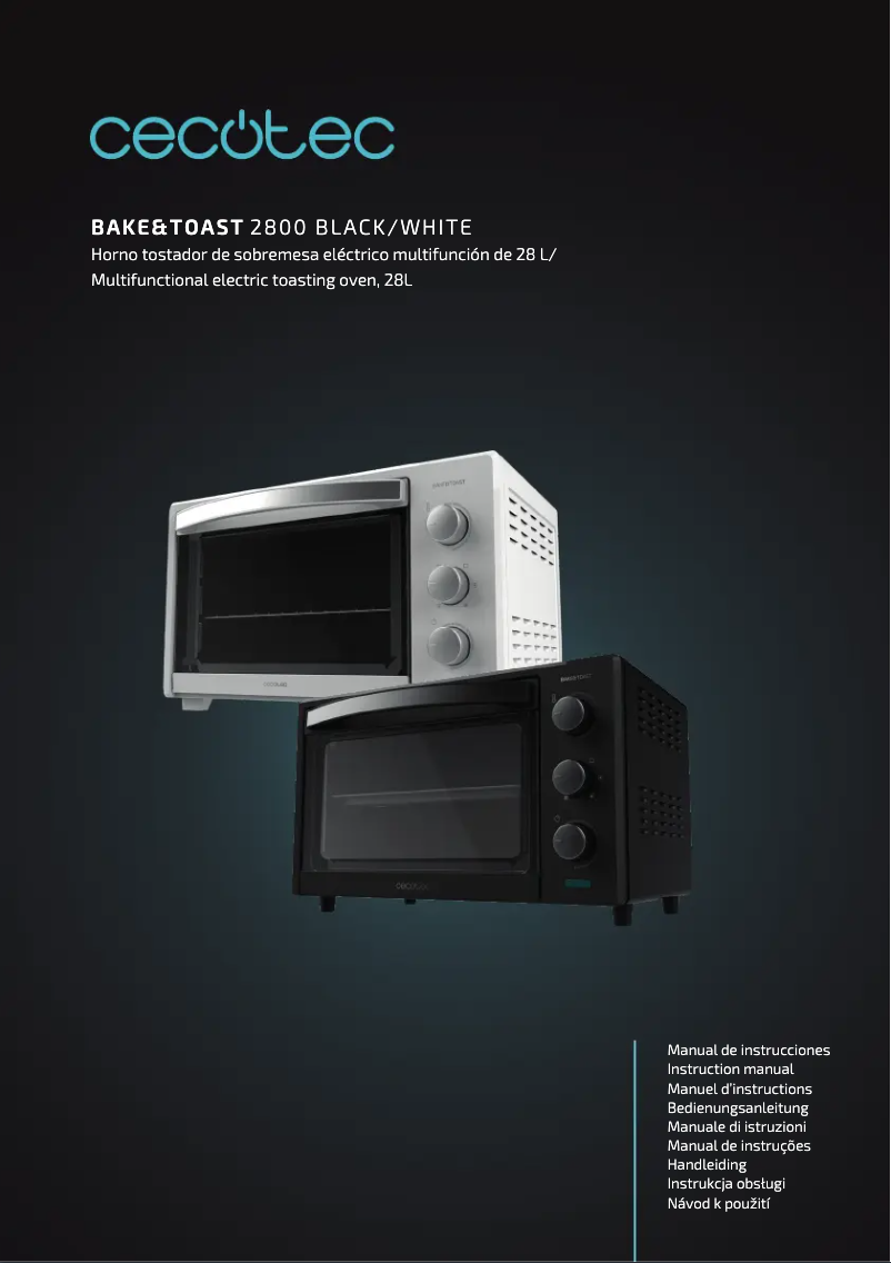 Página 1 del manual Manual de usuario Cecotec Bake&Toast 2800