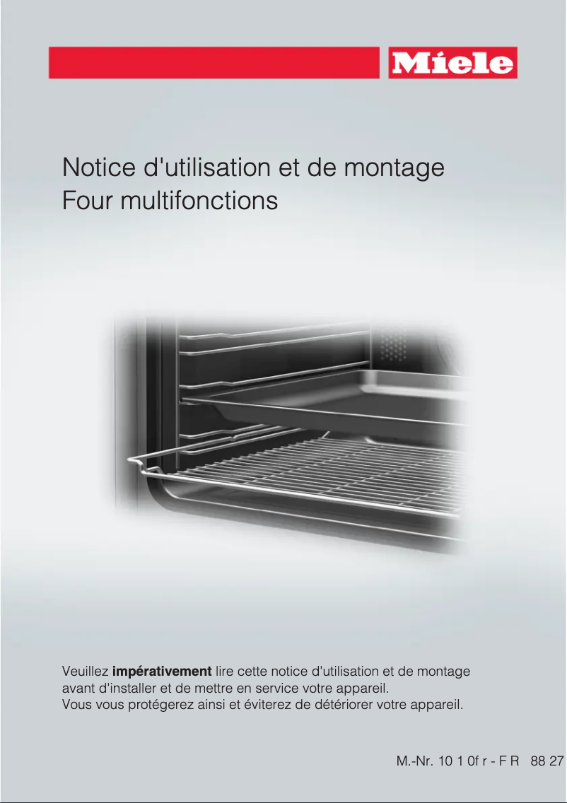 Page 1 de la notice Manuel utilisateur Miele H6890BP