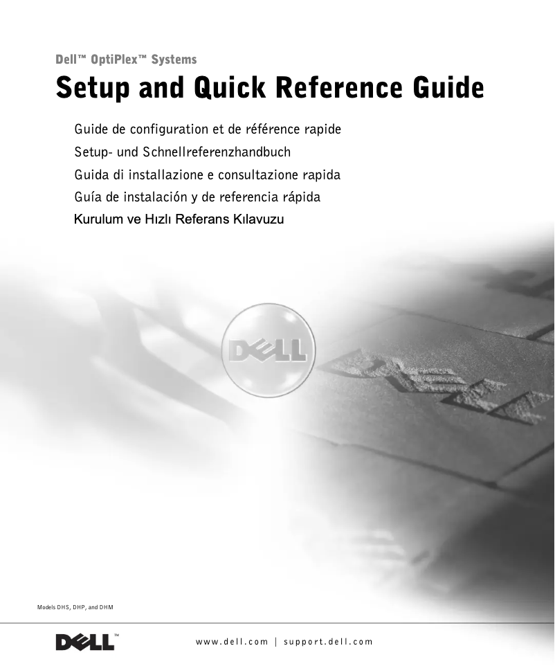 Page 1 de la notice Guide d'installation Dell OptiPlex GX240