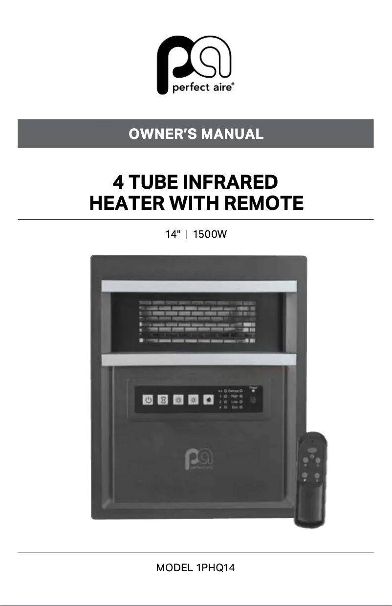 Page 1 de la notice Manuel utilisateur Perfect Aire 1PHQ14