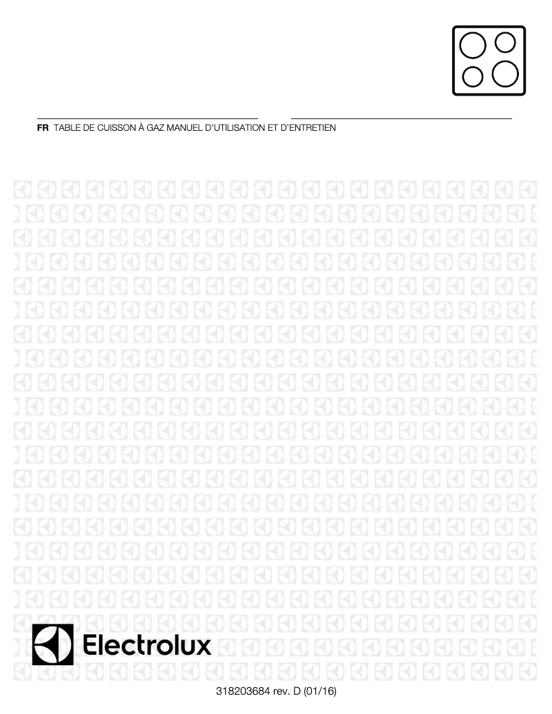 Page 1 de la notice Manuel utilisateur Electrolux EW30GC55PB
