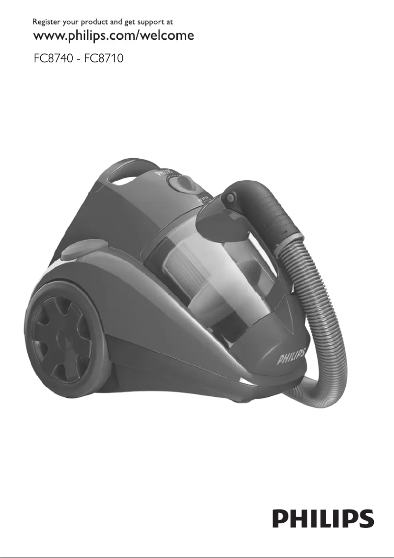 Page n°1 - Manuel utilisateur Philips EasyClean FC8740
