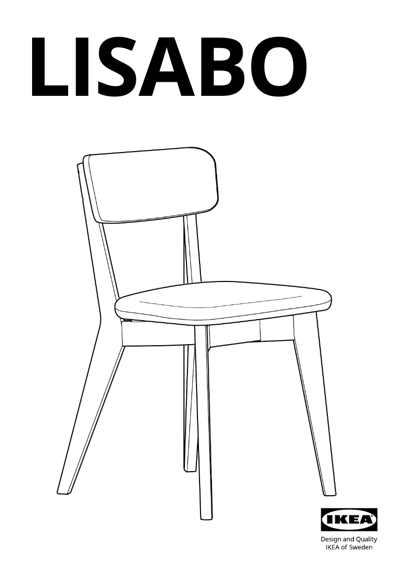 Page 1 de la notice Manuel utilisateur Ikea LISABO 505.610.41