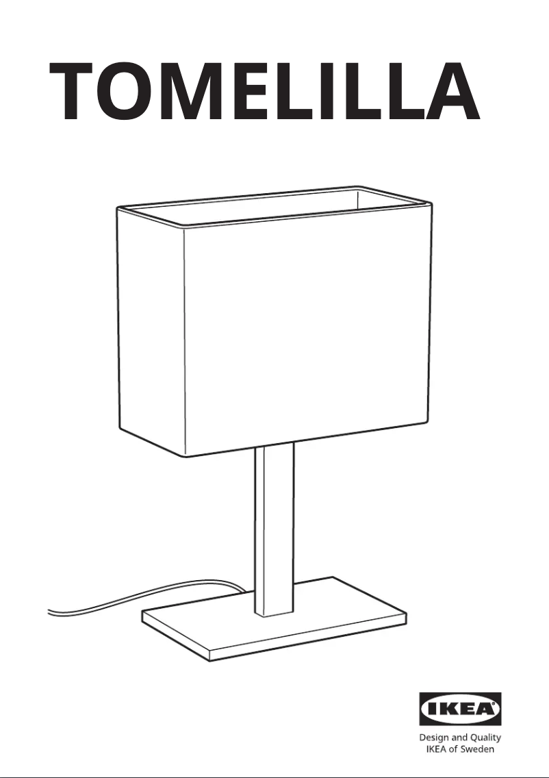 Page 1 de la notice Manuel utilisateur Ikea TOMELILLA 305.443.97
