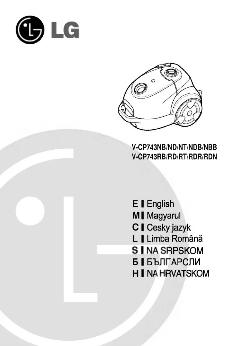 Page 1 de la notice Manuel utilisateur LG V-CP743RD